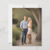 Sla de datum op met Cross Photo Back Save The Date (Achterkant)