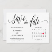 Sla de datum op met de kalenderkaart kaart (Voorkant)