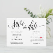 Sla de datum op met de kalenderkaart kaart (Staand voorkant)