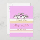 Sla de datum op met de roze kaart van Swans (Voorkant / Achterkant)