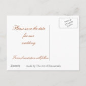 Sla de datum op met de roze kaart van Swans (Achterkant)