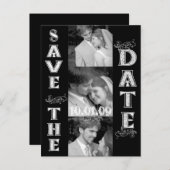 Sla de datum op met je foto's aankondigingskaart (Voorkant / Achterkant)