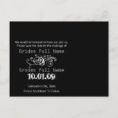 Sla de datum op met je foto's aankondigingskaart (Achterkant)