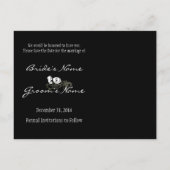 Sla de datum op met je foto's aankondigingskaart (Achterkant)