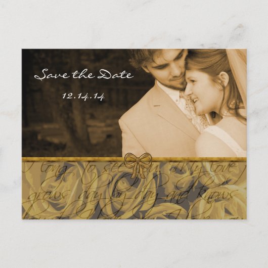 Sla de datum op met je foto's aankondigingskaart (Voorkant)