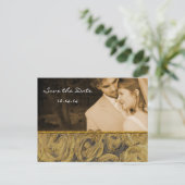 Sla de datum op met je foto's aankondigingskaart (Staand voorkant)