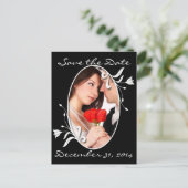 Sla de datum op met je foto's aankondigingskaart (Staand voorkant)