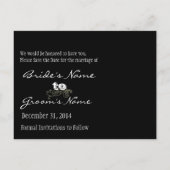 Sla de datum op met je foto's aankondigingskaart (Achterkant)