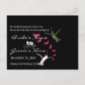 Sla de datum op met je foto's aankondigingskaart (Achterkant)