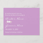 Sla de datum op met je foto's aankondigingskaart (Achterkant)