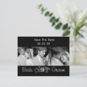 Sla de datum op met je foto's aankondigingskaart (Staand voorkant)