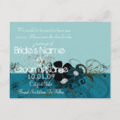 Sla de datum op met UW foto DeepBlue Aankondigingskaart (Achterkant)