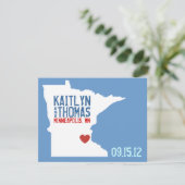 Sla de datum op - - Minnesota Save The Date (Staand voorkant)