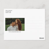 Sla de datum op Modern Elegant Multi-Photo Collage Briefkaart (Achterkant)