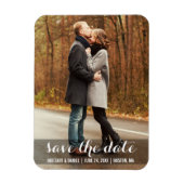 Sla de datum op Modern Verloving Magnet LWB Magneet (Verticaal)