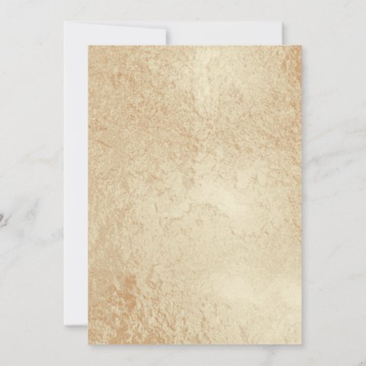 Sla de datum op Moderne Gouden 50ste Verjaardag Kaart (Achterkant)