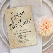 Sla de datum op Moderne Gouden 50ste Verjaardag Kaart