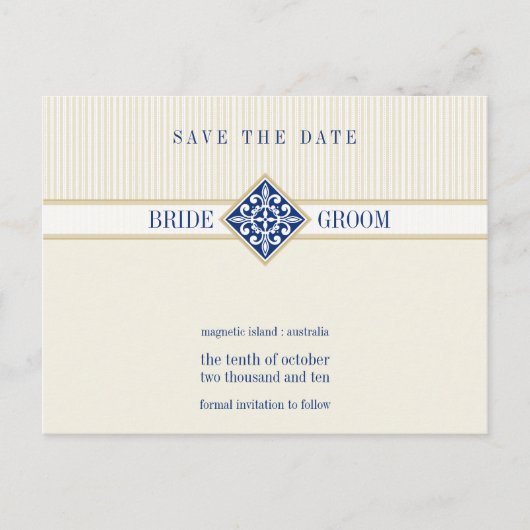 SLA DE DATUM OP:: motief 1 Aankondigingskaart (Voorkant)