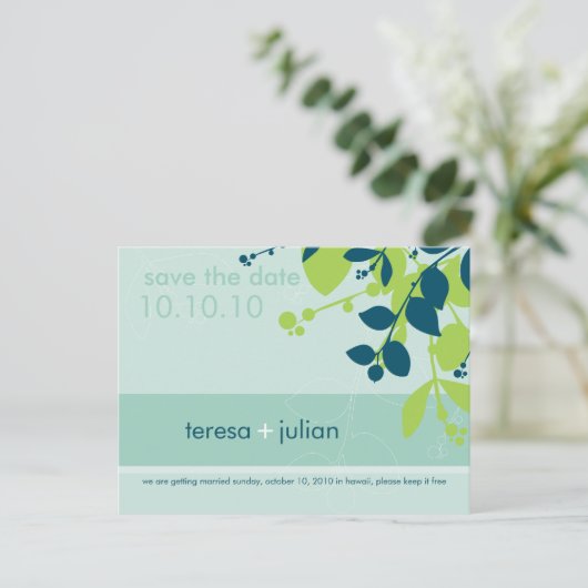 SLA DE DATUM OP:: native 1 Aankondigingskaart (Staand voorkant)