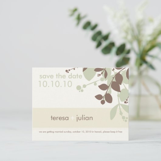 SLA DE DATUM OP:: native 5 Aankondigingskaart (Staand voorkant)