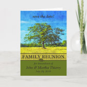 Sla de datum op - Oak Tree Design for Family Reuni Aankondiging (Voorkant)