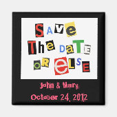 Sla de datum op, of anders! magneet (Voorkant)