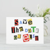 Sla de datum op of anders! save the date (Staand voorkant)