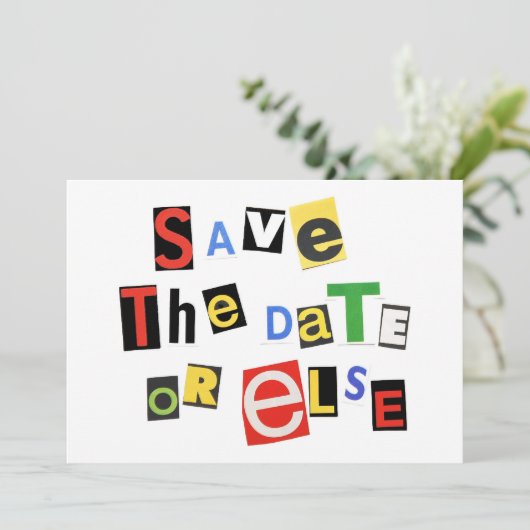 Sla de datum op of anders! save the date (Staand voorkant)