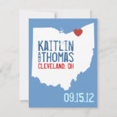 Sla de datum op -  - Ohio Save The Date (Voorkant)