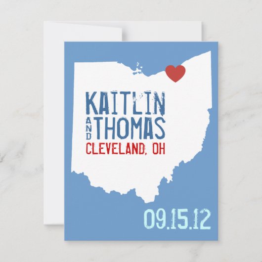 Sla de datum op - - Ohio Save The Date (Voorkant)