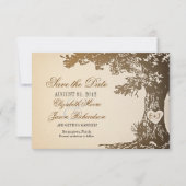 Sla de datum op Old Tree platte kaarten (Voorkant)