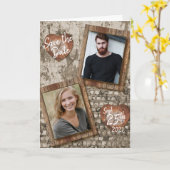 Sla de datum op - Oude Vintage Rustic Kaart (Gele Bloem)