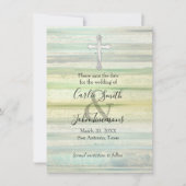 Sla de datum op Parelkleurige Cross Soft Cool Colo Save The Date (Voorkant)