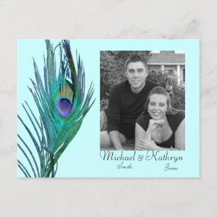 Sla de datum op - Peacock #2 Aankondigingskaart