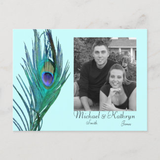 Sla de datum op - Peacock #2 Aankondigingskaart
