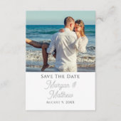 Sla de datum op Personaliseer foto & namen Informatiekaartje (Voorkant)