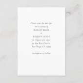 Sla de datum op Personaliseer foto & namen Informatiekaartje (Achterkant)