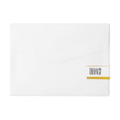 Sla de datum op, plus adreslabel wikkel (Achterkant)