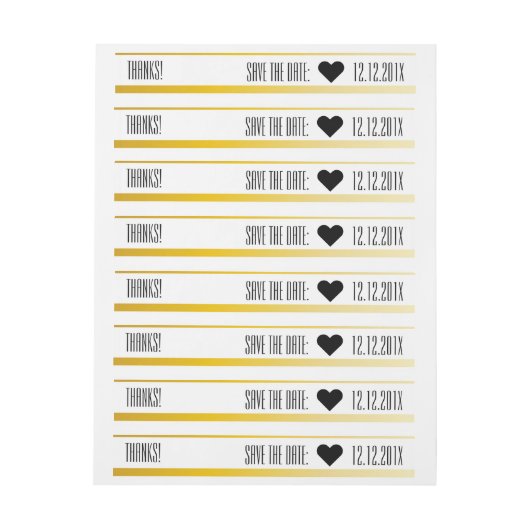 Sla de datum op, plus adreslabel wikkel (Vel)