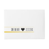 Sla de datum op, plus adreslabel wikkel (Voorkant)