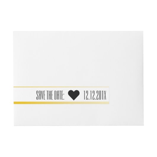 Sla de datum op, plus adreslabel wikkel (Voorkant)