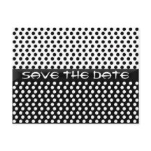Sla de datum op Polka dot Briefkaart