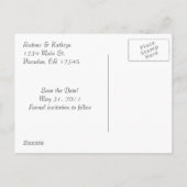 Sla de datum op, Red Aankondigingskaart (Achterkant)