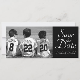 Sla de datum op Ringdrager fotocards Save The Date