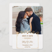 Sla de datum op Rolfoto-aankondiging Aankondiging (Voorkant / Achterkant)