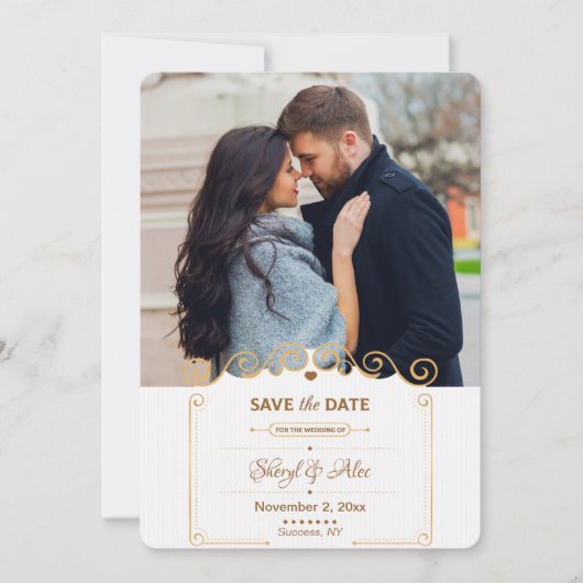 Sla de datum op Rolfoto-aankondiging Aankondiging (Voorkant)