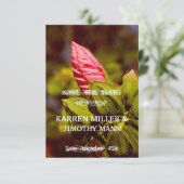 Sla de datum op Romantische Bloemige Chic Uitnodig Save The Date (Staand voorkant)