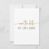 Sla de datum op Roze Bloemenlente Foto Save The Date (Achterkant)