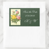 Sla de datum op Roze Gele  Rozen Sticker (Tas)