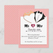 Sla de datum op! RSVP kaartje (Voorkant / Achterkant)